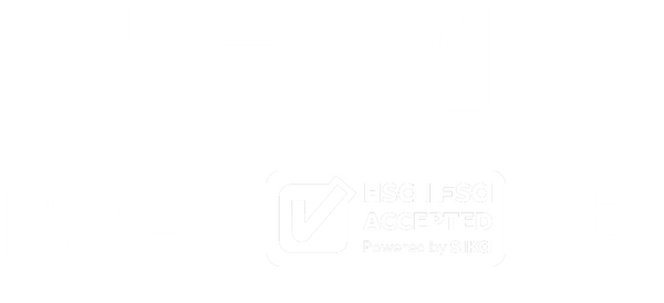 Logos including 'cure', a leaf symbol, a 'U' in a circle, 'HSA | FDA ACCEPTED Powered by SIMA', and certification marks with 'Certified B Corporation' text.